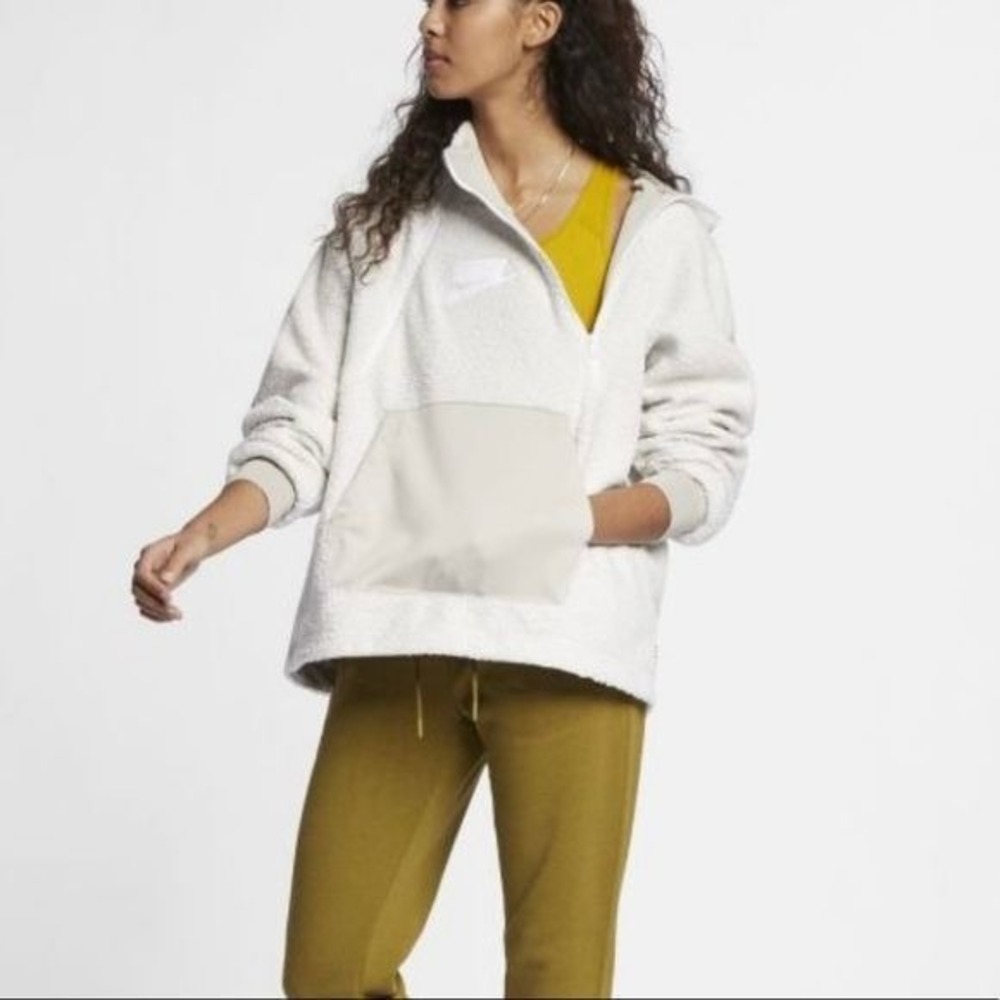 Nike Sherpa Pull‎ Over Sweatshirt